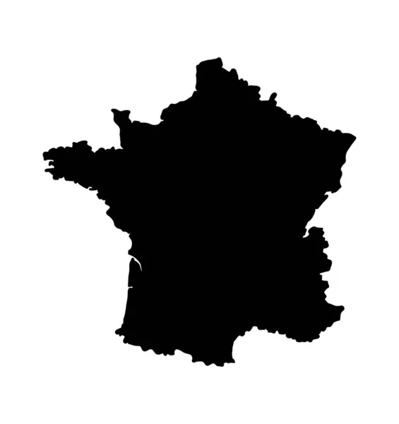 Frankrike Svarta Flaggkartan Vektorillustration Nationell Symbol Grafisk Design Patriotiska Elemen — Stock vektor