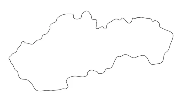 スロバキア概要フラグマップ 国のシンボルのベクトルイラスト 愛国的象のグラフィックデザイン — ストックベクタ