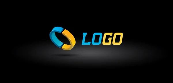 Anel forma do logotipo —  Vetores de Stock