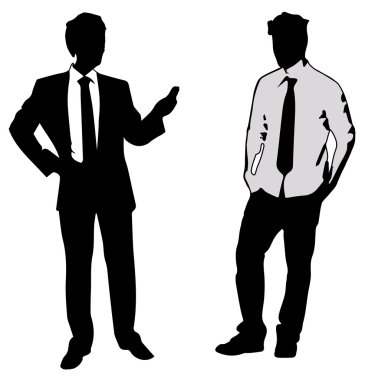 vektör siluet iş kişi