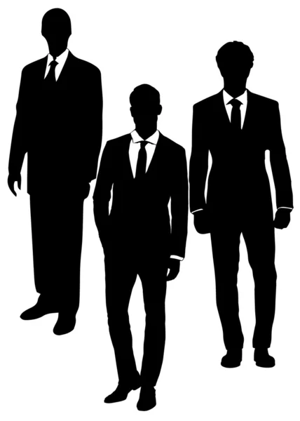 Set of vector silhouette  business PEOPLE — Stock Vector