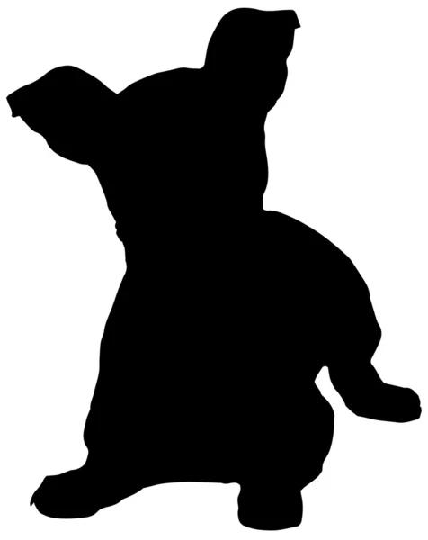 Dog silhouette vector — Stock Vector