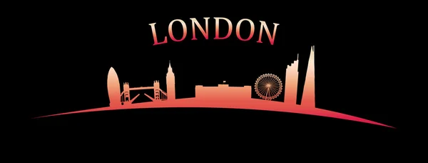 Силует Лондонська skyline — стоковий вектор