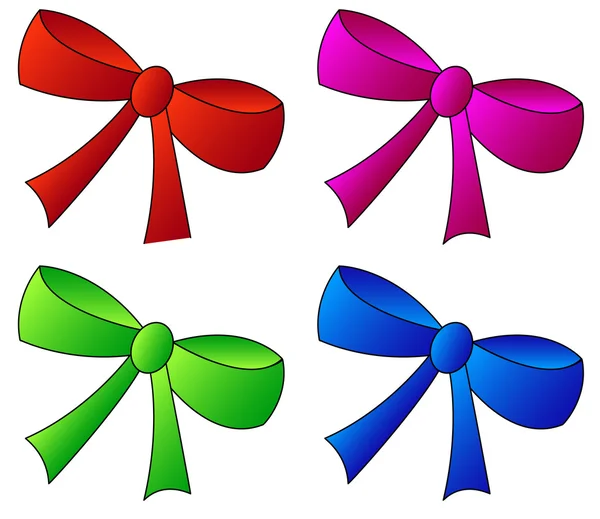 Kleurrijke linten vector set — Stockvector