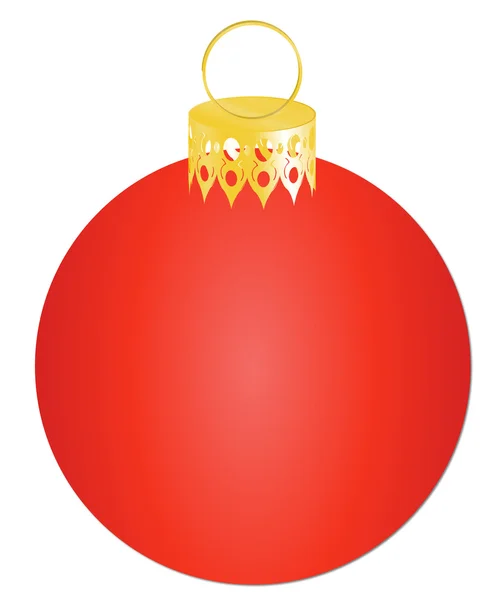 Bauble vermelho — Vetor de Stock