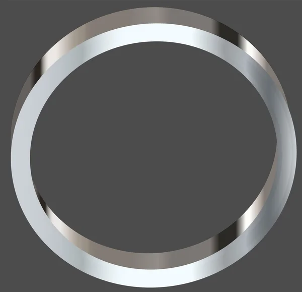 Zilveren ring — Stockvector