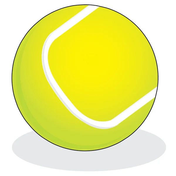 Illustration balle de tennis — Image vectorielle