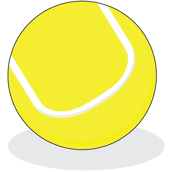 Pelota de tenis ilustración — Archivo Imágenes Vectoriales