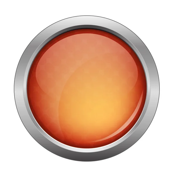 Botón web brillante naranja, hermoso botón de Internet — Archivo Imágenes Vectoriales