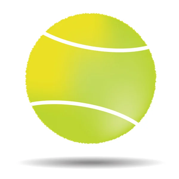 Icono de pelota de tenis - Vector aislado sobre fondo blanco — Vector de stock