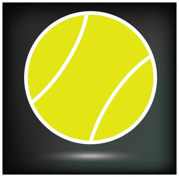 Tennisball-Symbol - Vektor — Stockvektor