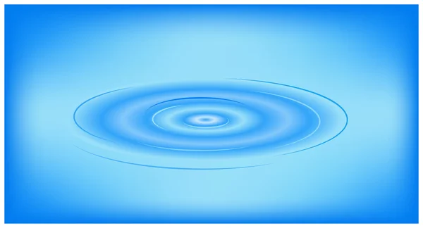 Vody zvlnění vektorové ilustrace. Vlny na vodě z padající kapky. — Stockový vektor
