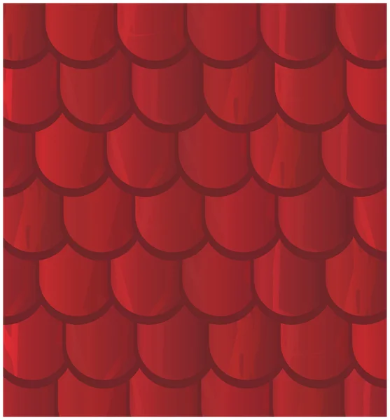 Illustration vectorielle de la texture des tuiles de toit en argile rouge sans couture, ardoise . — Image vectorielle