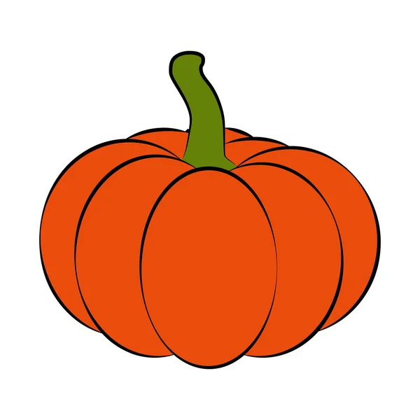 Halloween pumpkin vector illustration isolated on white background. — Stock Vector