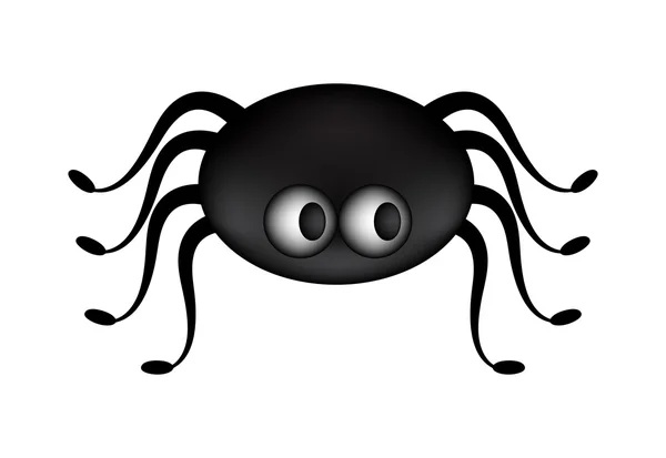 Spider halloween icon, symbol gradient mesh set. Vector illustration on white background — Stok Vektör