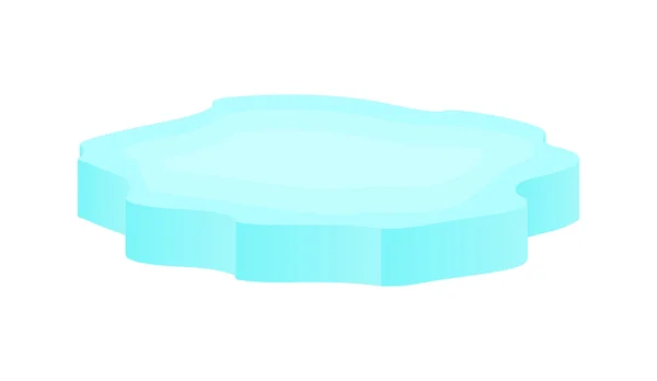 Icône de floe de glace, symbole, design. Illustration vectorielle d'hiver isolée sur fond blanc . — Image vectorielle