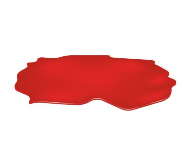 kan birikintisi, cinayet yer, damla, lekeleri, leke, kırmızı plash od kan. Beyaz arka plan üzerinde izole vektör çizim.