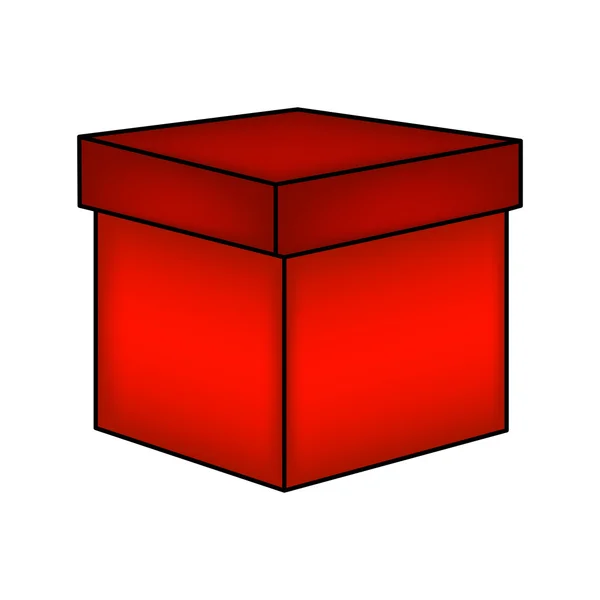Caja de Navidad, icono de regalo, símbolo, diseño. ilustración vectorial aislada sobre fondo blanco . — Vector de stock