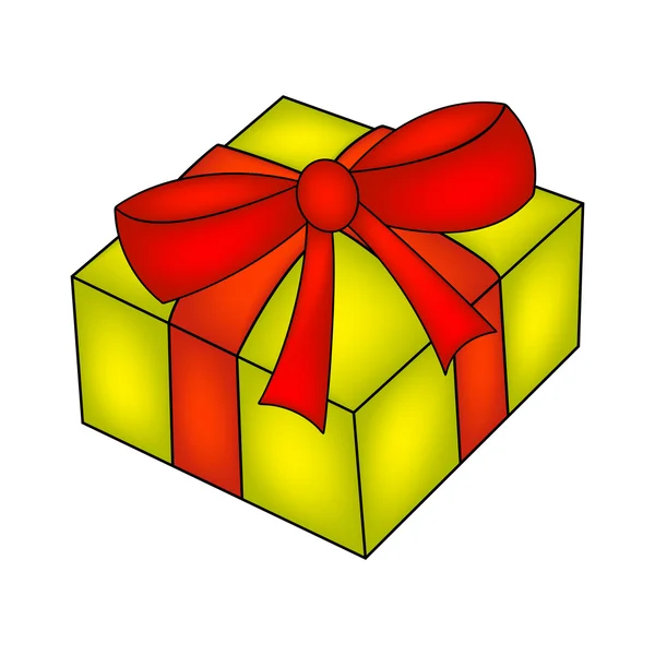 Caja de Navidad, icono de regalo, símbolo, diseño. ilustración vectorial aislada sobre fondo blanco . — Archivo Imágenes Vectoriales