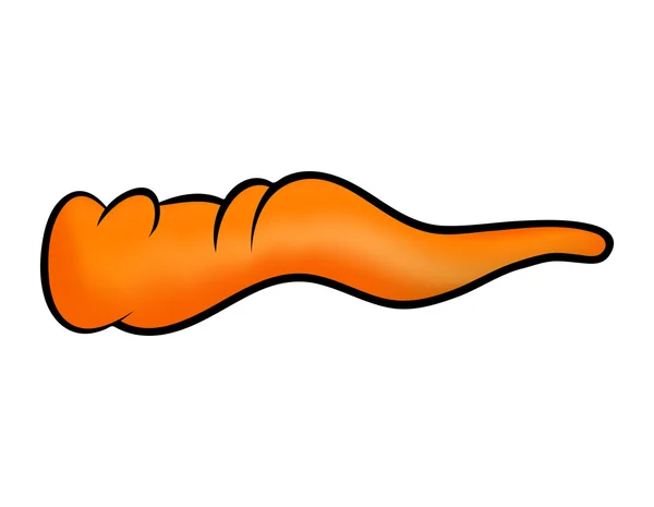 Skråstrek tegneserienese, gulrotnese for heks eller snømanikon, symbol, design. Vintervektorillustrasjon isolert på hvit bakgrunn. Kryssede tegneserienisser, gulrotnese for hekse- eller snømanikon, symbol – stockvektor