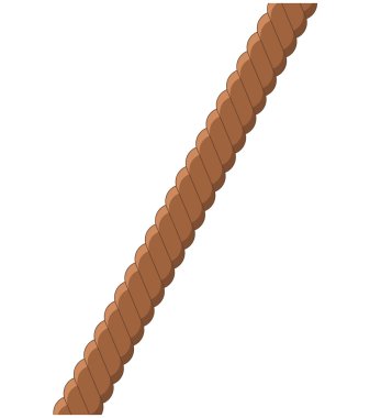 Rope, cartoon line design, icon, symbol. Vector illustration isolated on white background.