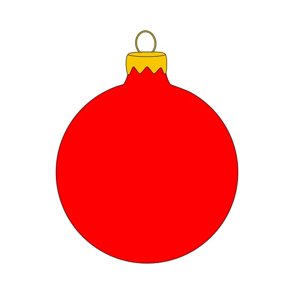 Icono de adornos navideños, símbolo, diseño. Ilustración de invierno aislada sobre fondo blanco . — Archivo Imágenes Vectoriales