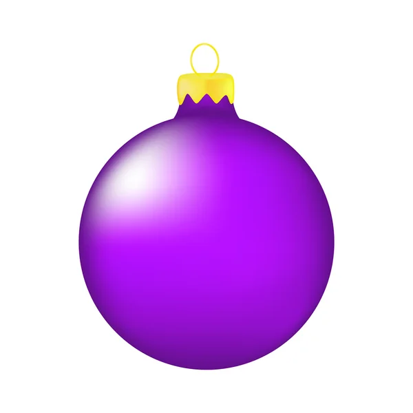 Kerst Kerstbal icoon, symbool, design. Winter illustratie geïsoleerd op witte achtergrond. — Stockvector