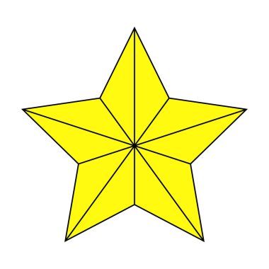 Christmas star of Bethlehem vector symbol, icon  design. illustration isolated on white background.