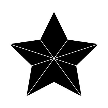 Christmas star of Bethlehem silhouette vector symbol, icon  design. illustration isolated on white background.