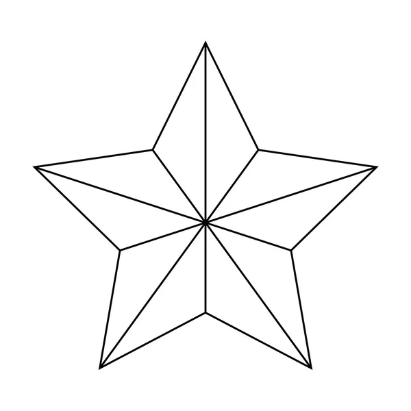 Estrella de Navidad de Belén silueta vector símbolo, icono de diseño. ilustración aislada sobre fondo blanco . — Archivo Imágenes Vectoriales