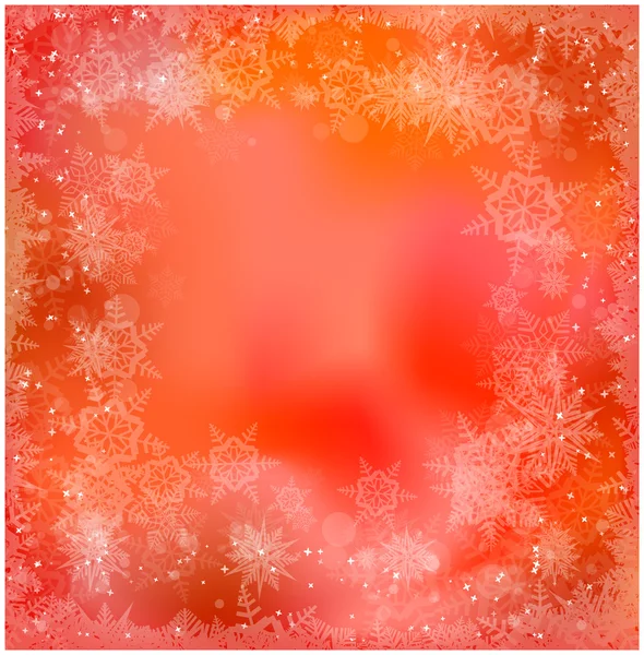 Weihnachten Vektor Schneeflocke Hintergrund für Karte. Schneefall Illustration Tapete. — Stockvektor