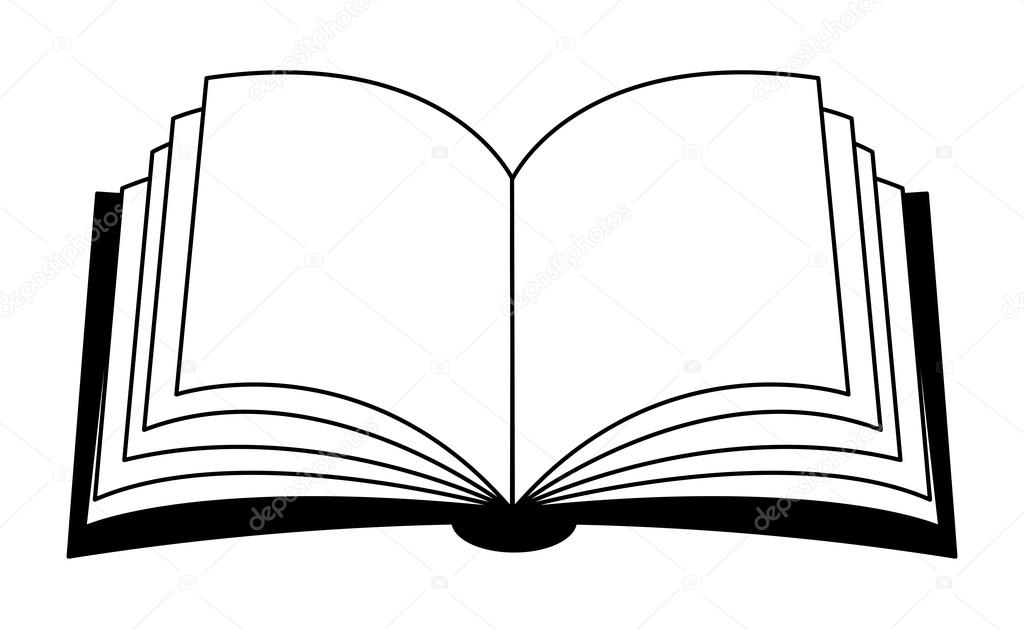 open book silhouette clip art - photo #12