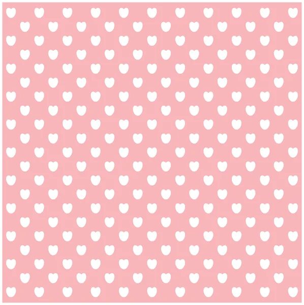 ハート パステル ピンクの背景。白い背景で隔離のベクトル図. — ストックベクタ