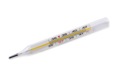 Mercury termometre gösteren normal sıcaklık