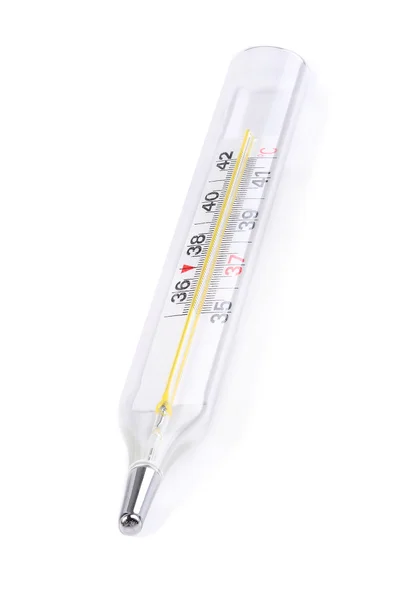 Termômetro de mercúrio mostrando temperatura normal — Fotografia de Stock