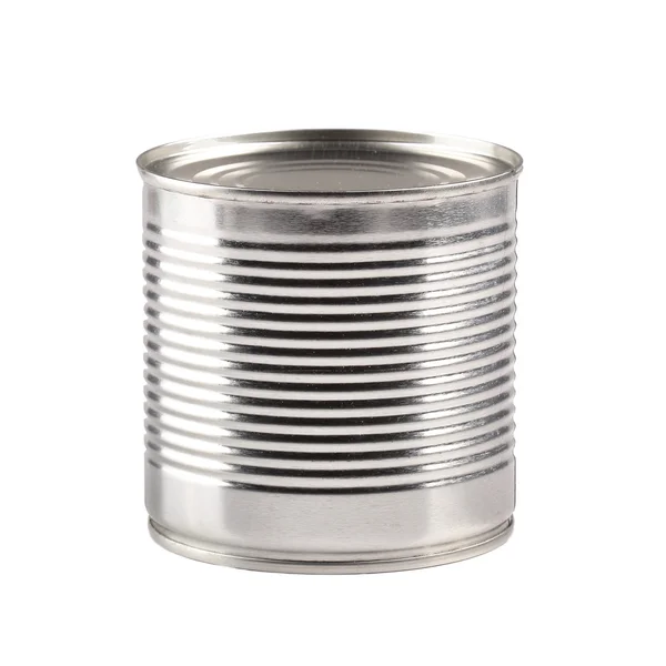 Tin can isolated on white background — Stock Photo, Image