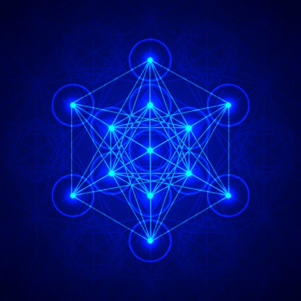 Metatrons Cube - bloem van het leven. Vectorbeelden