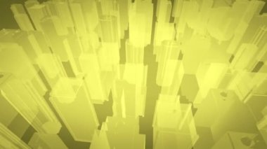 Çağdaş binalar, turuncu renk tonu mimari planı