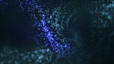 soyut particles.high kalite ve çözünürlük parlayan ile video