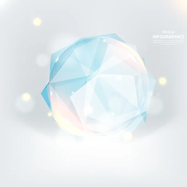 Cristal hielo . — Vector de stock