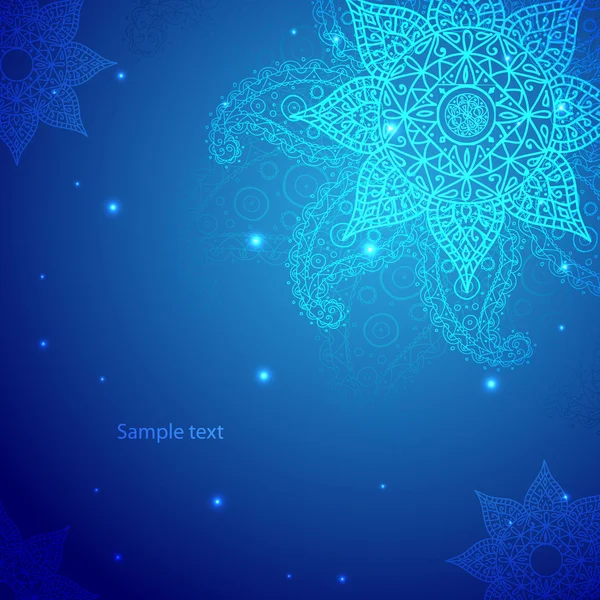 Hint tarzı arka planda Vintage bej doodle süsleme. 