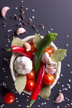 Baharat sepet dağılmış