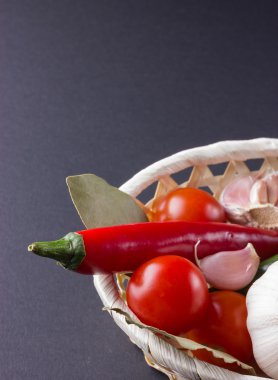 Sepette taze sebzeler