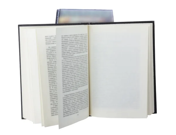 Open book with text — Stock Photo, Image