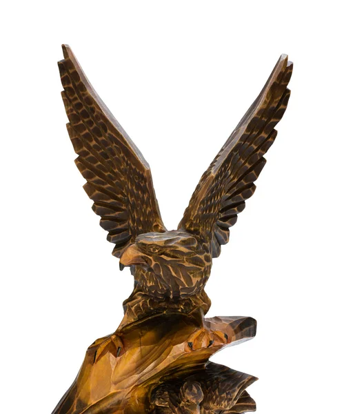 Figurine en bois d'aigle — Photo