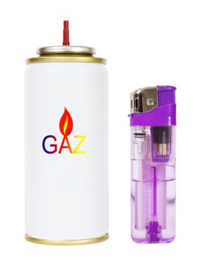 Gaz ve daha açık mavi renk