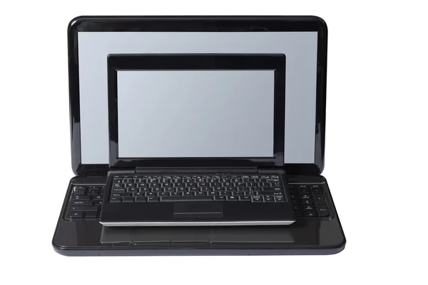 Laptop com netbook . — Fotografia de Stock