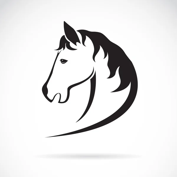 Imagen vectorial de un diseño de cabeza de caballo sobre fondo blanco — Vector de stock