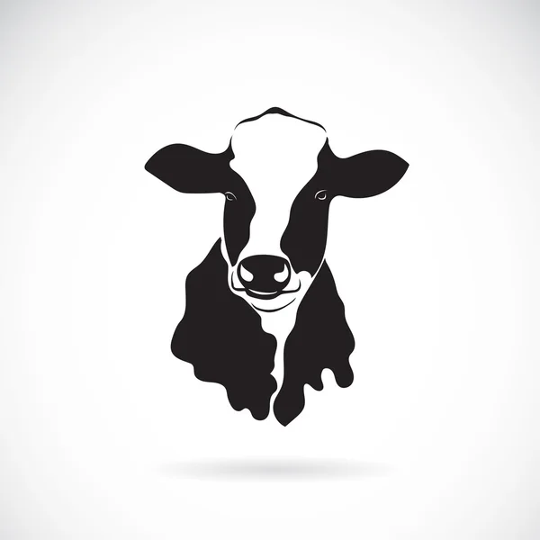 Imagen vectorial de una vaca sobre fondo blanco — Vector de stock