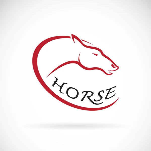 Vector images of horse head design on a white background, Horse — Stock Vector